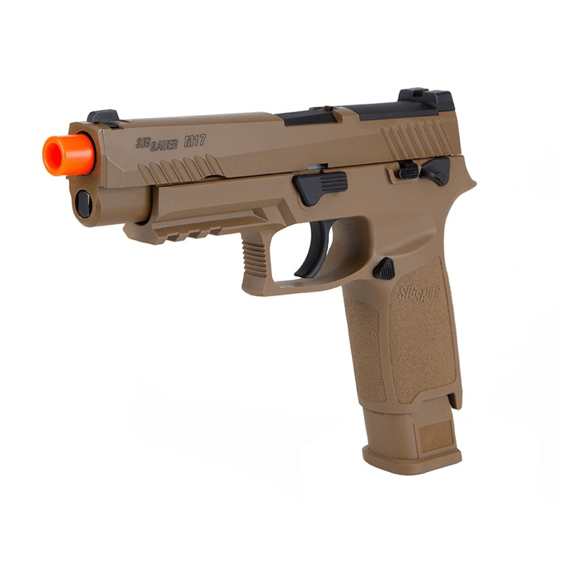 Trainingspistole mit Blowback | SIG M17 | Green Gas | IR-Laser - Farbe: TAN